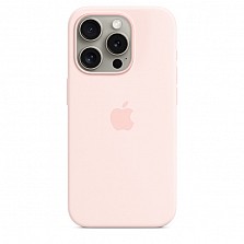 Калъф Apple iPhone 15 Pro Silicone MagSafe - Light Pink
