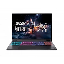 Геймърски лаптоп Acer Nitro 16S AI AN16S-61-R28Q, Ryzen AI 9 365, 16 GB DDR5, 1 TB SSD, RTX 5070 8 GB, 16" WQXGA 180Hz, Wi‑Fi 6E, No OS