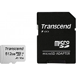 Memory transcend 512gb microsd uhs-i u3 a1 (with adapter)