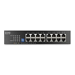 ZyXEL GS1100‑16S, 16‑port Gigabit unmanaged switch with DIP selector