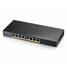Суич Zyxel GS1915-8EP, 8-port GbE PoE Smart hybrid mode