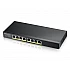 Суич Zyxel GS1915-8EP, 8-port GbE PoE Smart hybrid mode