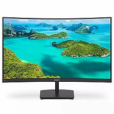 Монитор Philips 241E1SCA 23.6" Curved VA FHD 75Hz FreeSync черен