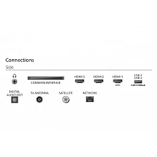Телевизор Philips 40PQS6901/12, 40" QLED FHD, Ambilight 3‑страни, Pixel Plus HD, HDR10, HLG, Titan OS, 3x HDMI, 2x USB, Wi‑Fi, черен