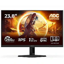 Monitor AOC 24G4ZR, 23.8" Fast IPS, FHD, 260Hz OC/240Hz, 1 ms GTG, 0.3 ms MPRT, Adaptive Sync, HDMI, DPaoc+2