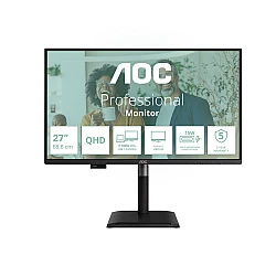Монитор AOC Q27P4CV, 27", IPS, QHD, 120Hz, 4ms, Adaptive Sync, USB Hub, RJ45, HDMI, DP