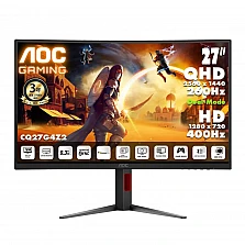 Монитор AOC CQ27G4Z2, 27", Curved Fast VA, QHD, 260Hz OC, 1ms, Adaptive Sync, HDMI, DP