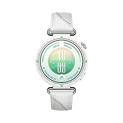 Смарт часовник Huawei Watch GT 7 Konsu‑B39LG, бяло-зелена композитна кожена каишка + слушалки Huawei FreeBuds SE 4 ANC, бели