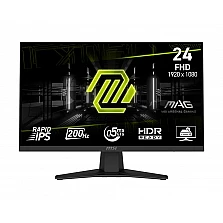 Монитор MSI MAG 244F, 23.8" Rapid IPS, FHD, 200Hz, 0.5 ms, FreeSync Premium, HDR Ready, HDMI, DPmsi+1