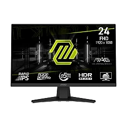 Monitor MSI MAG 244F, 23.8" Rapid IPS, FHD, 200Hz, 0.5 ms, FreeSync Premium, HDR Ready, HDMI, DPmsi+1