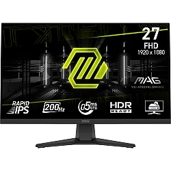 Монитор MSI MAG 272F, 27" Rapid IPS, FHD, 200Hz, 0.5 ms, FreeSync Premium, HDR Ready, HDMI, DPmsi+1