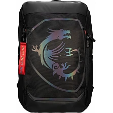 MSI Titan гейминг раница, водоустойчива IPX-2, padded mesh back panel, за лаптоп до 18", 51 x 34 x 9 cm