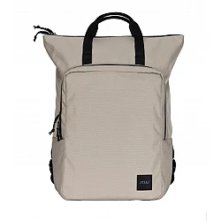 MSI Venture backpack fits laptops up to 16" front zipper storage bag water-repellent wear-resistant moisture bacteria proof environmentally certified Desert beige grey 46 x 40 x 15 cm