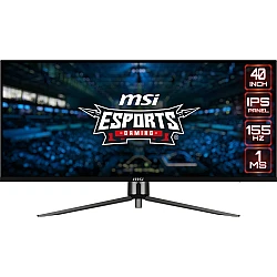 Монитор MSI MAG401QR, 40" IPS Ultra Wide, UW‑QHD, 155Hz, 1 ms, FreeSync Premium, HDR400, KVM, Type‑C, DP, HDMImsi+1