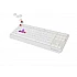 Gaming безжична клавиатура Genesis Thor 230 TKL US White RGB Mechanical Outemu Red