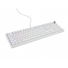 Гейминг клавиатура Genesis Thor 404 White RGB Gateron Peach Silent US Layout