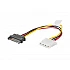 Адаптер Lanberg molex (f) -> SATA (m), cable 15cm