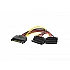 Кабел Lanberg SATA -> 2x SATA (f), 15cm angled