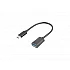 Adapter Lanberg USB-C(M) 3.1->USB-A(F) OTG 15CM Black