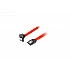 Кабел Lanberg SATA DATA II (3GB/S) F/F 50cm metal clips, red ata