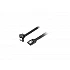 Кабел Lanberg SATA DATA III (6GB/S) F/F cable 30cm metal clips angled, black