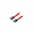 Кабел Lanberg SATA DATA II (3GB/S) F/F 50cm metal clips, red