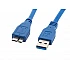 Кабел Lanberg USB MICRO-B  ->  USB-A 3.0, 0.5m, blue
