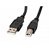 Cable lanberg  usb-a -> usb-b 2.0 1.8m, black ferrite