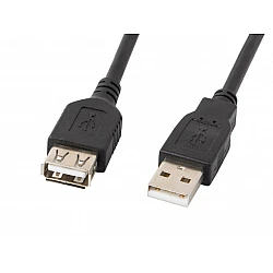 Cable lanberg extension usb 2.0 am-af, 5m, black