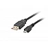 Cable lanberg usb micro-b  ->  usb-a 2.0, 1m, black