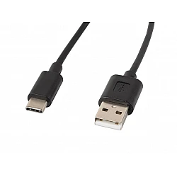 Cable lanberg usb-c(m) ->  usb-a 2.0 1.8m, black