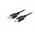 USB кабел Lanberg Cable USB-A(M)->USB-B(M) 2.0 Ferrite 1.8m Box Black