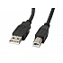 USB кабел Lanberg USB-A (M) -> USB-B (M) 2.0 ferrite cable 1m, black