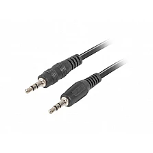 Aудио кабел Lanberg mini jack 3.5mm M/M 3 pin cable 2m, black