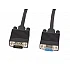 Кабел Lanberg VGA M/F 1.8m shielded, ferrite, black