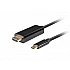Video cable Lanberg USB-C (M) -> HDMI(M) 2.0 4K 60hz cable 0.5m, black