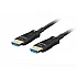 Видео кабел Lanberg HDMI M/M V2.1 cable, 30m, Optical, Black AOK