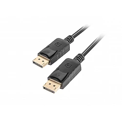 Video cable Lanberg displayport M/M cable 19 pin v1.2 0.5m 4k black
