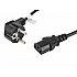 Cable lanberg cee 7/7 -> iec 320 c13 1.8m vde, black Uninterrupted