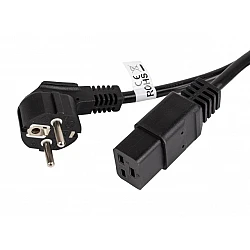 Cable lanberg cee 7/7 -> iec 320 c19 16a 1.8m vde, black