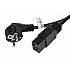 Кабел Lanberg CEE 7/7 -> IEC 320 C19 16A 1.8m VDE, black