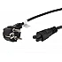 Кабел Lanberg CEE 7/7 (MICKEY) -> IEC 320 C5 1.8m VDE, black