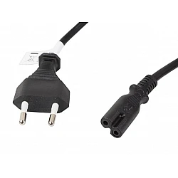 Захранващ кабел Lanberg CEE 7/16 -> IEC 320 C7 EURO (RADIO) 3m