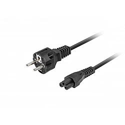 Power cord Lanberg CEE 7/7 (MICKEY) -> IEC 320 C5 power cord 1.8m VDE Straight, black