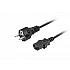 Power cord Lanberg CEE 7/7 -> IEC 320 C13 power cord 1.8m VDE Straight, black