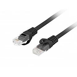 Lanberg CAT.6 UTP LSZH CU patch cable, 0.25 m, black, Fluke passed