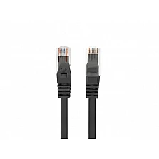 Пач кабел Lanberg CAT.6 UTP LSZH CU, 0.25 m, черен, Fluke тестван