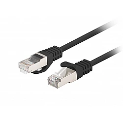 Пач кабел Lanberg patch cord CAT.6 FTP 0.25m черен (10‑pack)