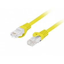 Пач кабел Lanberg patch cord CAT.6A U/UTP LSZH CU 0.25m жълт