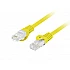 Пач кабел Lanberg patch cord CAT.6A U/UTP LSZH CU 0.25m жълт